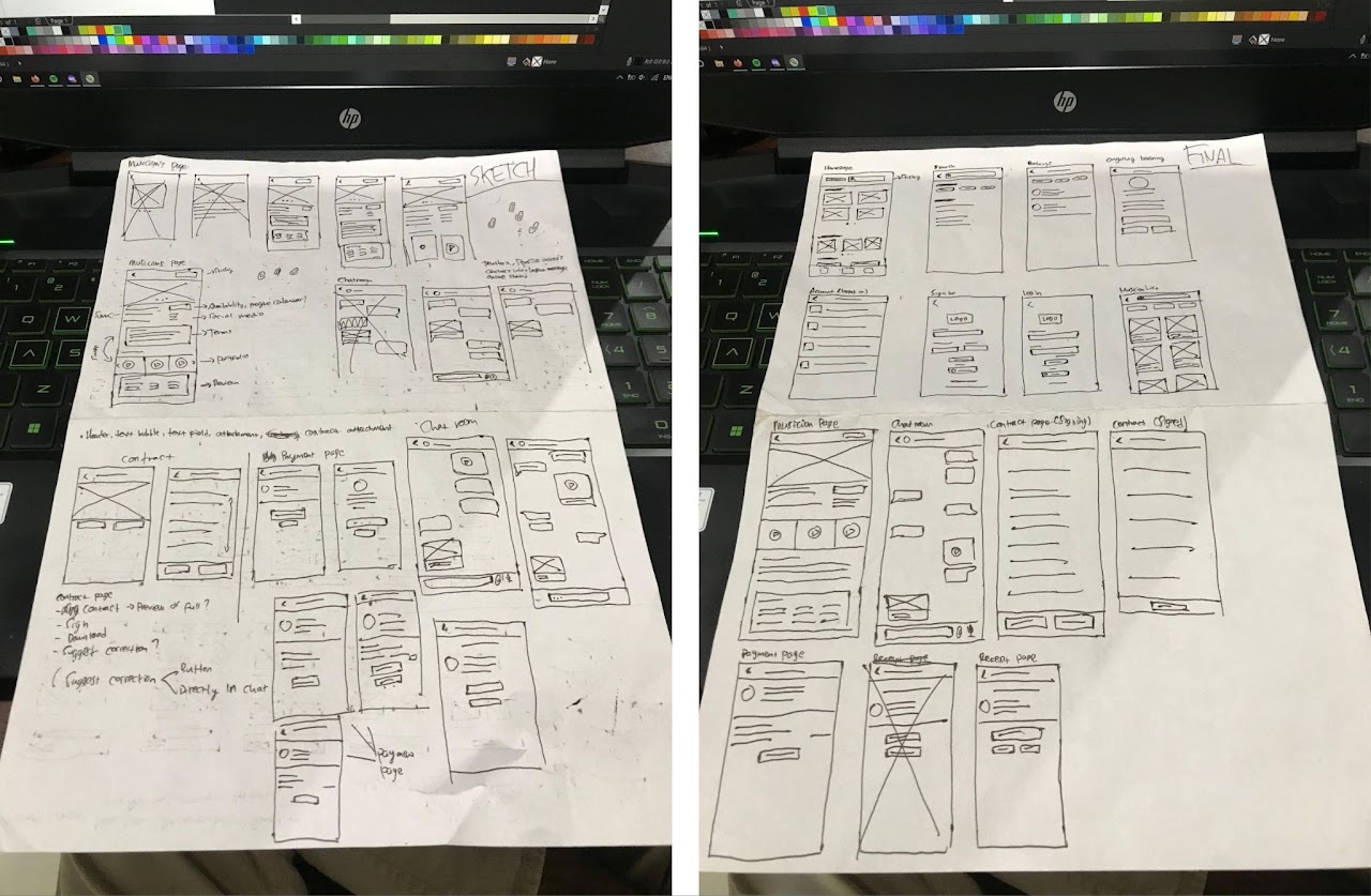 paper wireframe